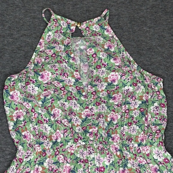 Be Bop Floral Print Rayon Sleeveless Romper Juniors Women Size Medium - Picture 8 of 13